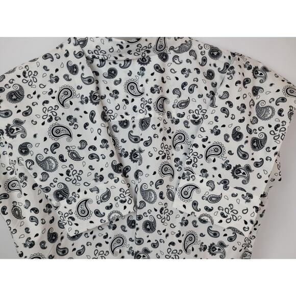 Guess Los Angeles NWT Men's Long Sleeve Paisley Slim Fit Button Up Shirt Sz XL - Picture 9 of 12